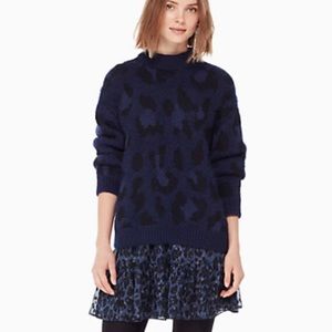 NWT Kate Spade Leopard Print Sweater